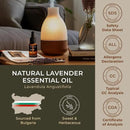 Gya Labs Lavender Essential Oil for Diffuser - 100% Pure Natural Lavender Oil for Skin, Hair, Massage, Candle Making & Aromatherapy (1.02 Fl Oz) by CozyNest Decor