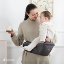 BabbleRoo Grow Carrier – Safety-Certified 6-in-1 Baby Carrier with Hip Seat, Ergonomic & Adjustable Toddler Carrier 7-50 lbs with Hip Support, Hood for Sun Protection, Newborn to Toddler,Kangaroo Rose by TinyTreasures Baby Boutique