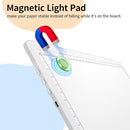 Elice Magnetic A4 Light Board for Diamond Painting, Ultra-Thin Tracing LED Light Box with Side Buttons, Super Bright Diamond Art Light Pad, Light Table for Drawing, Sketching, Weeding Vinyl - White by TinyTreasures Baby Boutique