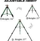 Biswing Impact Sprinkler Head on Tripod Base, Heavy Duty Lawn Sprinklers, 360 Degree Large Area Irrigation, Brass Sprinkler Nozzle & Solid Alloy Metal Extension Legs Flip Locks, 1 Pack by GreenHaven Gardens