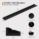 Floating Picture Ledge Shelves for Wall Set of 2, 72 Inches Picture Ledge Shelf with Long Large Nursery Book Shelf for Toys Storage Kids Bookshelf Wall Mounted Living Room Bedroom Decor Frames, Black by TinyTreasures Baby Boutique