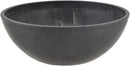 PSW Pot Collection Shallow Garden Bowl Planter for Succulents, Bonsai, Fairy Gardens, Herbs, 8-Inch, Dark Charcoal by GreenHaven Gardens