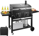 Kenadne Charcoal Grill Outdoor BBQ Grill, Extra Large Cooking Area 794 Square Inches with Two Individual & Adjustable Charcoal Tray, Foldable Side Tables for Outdoor Cooking grill Backyard by GreenHaven Gardens