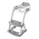 SKYROKU Potty Training Toilet, New Sector-Shape Stabilized Base two in one Toddler Toilet Seat with Splash Guard, Anti Slip Pad, and Step Stool Enamel Grey by TinyTreasures Baby Boutique