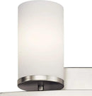 Kichler Crosby 15" 2 Light Vanity Light Satin Etched Cased Opal Brushed Nickel by CozyNest Decor