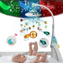 Baby Musical Crib Mobile with Night Lights and Relaxing Music,Hanging Rotating Animals Rattles,Stars Projection,Remote Control,for Boy Girl Newborn Baby Toys（Blue） by TinyTreasures Baby Boutique