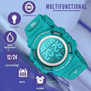 Kids Watch,Boys Watch for 3-15 Year Old Boys,Digital Sport Outdoor Multifunctional Chronograph LED 50 M Waterproof Alarm Calendar Analog Watch for Children with Silicone Band,Kids Gift by TinyTreasures Baby Boutique