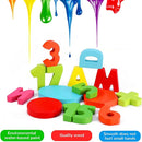 Wooden Puzzles for Toddlers, Kesletney Wooden Alphabet Number Shape Learning Puzzles for Kids, 3 in 1 Montessori Preschool Educational Toys for Boys Girls Ages 3 4 5 Years Old by TinyTreasures Baby Boutique
