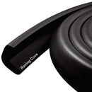 Roving Cove HeftyFit Edge Protector for Baby Proofing (6ft Large Edge Only), Heavy-Duty Soft Rubber Foam Furniture Edge Bumper Guards, Desk Edge Cushion, Wall Corner Covers, 3M Adhesive, Onyx Black by TinyTreasures Baby Boutique