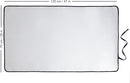 Encasa XO Ironing Mat/Pad - Metallic Silver (Large 48"x28") with 5mm Foam Padding & Silicone Iron Rest for Steam Pressing on Tabletop or Bed - Heat Reflective, Portable, Quilting by CozyNest Decor
