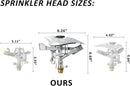 STYDDI Professional Heavy Duty Pulsating Sprinkler on Metal 3-Pronged Step Spike, Metal Pro Adjustable Circular Sprinkler for Large to Extra Large Yard, Areas, Lawn, Coverage up to 8500 Sq.FT by GreenHaven Gardens