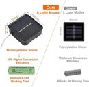 Twinkle Star 2 Pack Solar Christmas Lights Outdoor, Total 80FT 240 LED Solar Fairy Lights Waterproof with 8 Modes, Christmas Trees Light for Patio Garden Party Backyard Wedding Decor, White by GreenHaven Gardens