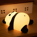 Rechargeable Cute Panda Night Light, 3 Level Dimmable Nursery Nightlight with Timer, Silicone Light Cute Animal Night Lamp for Breastfeeding Toddler Baby Kids Decor, Squishy Lamps Girls Panda Gifts by TinyTreasures Baby Boutique