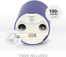 Luminara Outdoor Votive Flameless LED Candle, Vivid Ultramarine 2" x 3.2", Moving Flame Battery Operated Timer Remote Ready IPX4 Matte Plastic Finish by GreenHaven Gardens