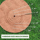 11 Inches Weed Control Discs Coco Tree Rings - 15 Pack by EnvelorHome