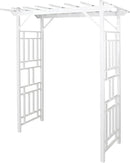 Dura-Trel Outdoor Garden Arch, Wellington Arbor Trellis for Climbing Plants, 72" x 85" by GreenHaven Gardens
