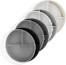 greenandlife 9 Inch 4PCS Divided Plates with Lids, Portion Control Plates for Kids Adults, Dishwasher Microwave Safe Compartment Plate, Unbreakable Lightweight Reusable Wheat Straw Plate, Grey Black by CozyNest Decor