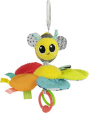 Lamaze Clip On Car Seat and Stroller Toy - Buzzy The Bee - Crinkle Car Seat and Stroller Toys - Sensory Travel Toys for Babies - Infant Toys Ages 0 Months and Up by TinyTreasures Baby Boutique
