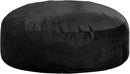 Hobestluk 6FT Bean Bag Chair Bean Bag Chairs for Adults Giant Bean Chairs with Velvet Cover, Memory Foam BeanBag Chair Fluffy BeanBag Chairs for Living Room, Bedroom- Black (70" x 70" x 15") by CozyNest Decor