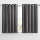 NICETOWN Bedroom Blackout Curtains Panels - Window Treatment Thermal Insulated Solid Grommet Blackout for Living Room (Set of 2, 66 by 54 Inch, Grey) by TinyTreasures Baby Boutique