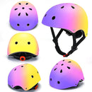 Color Gradient Adjustable Kids Bike Helmet Toddler Skateboard Helmets Boys Girls Child Ventilation Helmet for Multi-Sports Skating Cycling Scooter Balance by TinyTreasures Baby Boutique