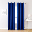 ChrisDowa Grommet Blackout Curtains for Bedroom and Living Room - 2 Panels Set Thermal Insulated Room Darkening Curtains (Royal Blue, 42W x 84L) by CozyNest Decor