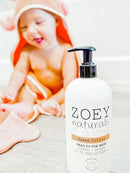 Zoey Naturals Sweet Citrus Baby Wash & Shampoo, Made For Sensitive Skin, Tear-free, Paraben-Free, All Natural, Made in the USA by TinyTreasures Baby Boutique