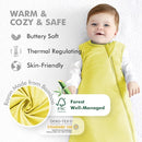 HAPIU Unisex Rayon Made from Bamboo Baby Sleep Sack TOG 1.0, 2-Way Zipper YKK, Wearable Blanket Baby by TinyTreasures Baby Boutique