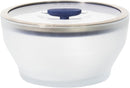 Anyday 8-Cup Microwave Cookware & Glass Container with Glass Lid, Plastic-Free Deep Food Storage | Stackable Airtight Steamer with Vented Lid for Microwave-Safe Reheating, Steaming Vegetables & Rice by TinyTreasures Baby Boutique