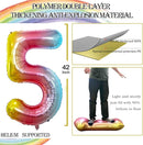 GOER Number 15 Balloons for 15th Birthday Sweet 15 Party Decorations,42 Inch Jumbo Foil Helium 51 Balloons for 51st Birthday Party Decoration (Rainbow) by TinyTreasures Baby Boutique