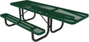 Coated Outdoor Furniture Heavy-Duty Portable ADA-Compliant Outdoor Picnic Table, Expanded Metal Patio Dining Furniture Made in America (8ft Rectangular, One-Side Handicap, Green) by GreenHaven Gardens
