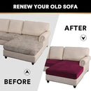 PrinceDeco Sectional Couch Covers 3 Pieces Velvet Sofa Covers L Shape Soft Couch Covers for Sectional Sofa Corner Sofa Cover Couch Cover for Dogs Washable (2 Seater + 1 Chaise,Burgundy) by CozyNest Decor