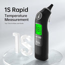 Ear Thermometer, Highly Accurate Ear Thermometer for Kids, Adults and Babies, 30 Memory Recall, 1s Result and 3-Color Fever Alert, with 24 Disposable Probe Covers, Black by TinyTreasures Baby Boutique
