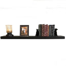 joelsantiques - 54 Inch Wooden Floating Shelves for Wall - 54x8x2 in - Made of Natural Wood - Long Heavy Duty Rustic Wall Shelves for Bedroom - Perfect for Living Room, Kitchen - Black by CozyNest Decor