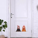 Funny Chicken Wall Stickers Peel and Stick - 2 Hens Heads Window Stickers Decor - Funny Wall Decals Removable for Farmhouse Kitchen Bedroom Door Refrigerator Car by CozyNest Decor