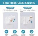 Adhesive Magnetic Cabinet Locks Baby Proofing for Cabinets & Drawers (40 Locks and 4 Keys) by TinyTreasures Baby Boutique