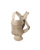 BabyBjörn Baby Carrier Mini, Beige, Woven | Newborn Carrier (7-25 lbs), Ergonomic, Easy-to-Use by TinyTreasures Baby Boutique