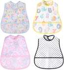 Baby bibs Waterproof Toddler bib - Feeding bib with Pocket for Infant Boy Girl Washable 6-36M by TinyTreasures Baby Boutique
