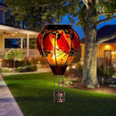 DREAMSOUL Cardinal Hot Air Balloon Solar Lantern, Hanging Solar Lanterns Outdoor with Flickering Flame Light, Glass Outdoor Lantern Waterproof for Patio Yard Party Gift Decor Christmas Gifts by GreenHaven Gardens