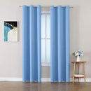 ChrisDowa Grommet Room Darkening Curtains for Bedroom and Living Room - 2 Panels Set Thermal Insulated Blackout Curtains (Sky Blue, 42W x 84L) by CozyNest Decor