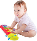 KiddoLab Lira Baby Musical Toy with Lights & Music – Interactive Caterpillar Spinner & Stacking Rings for Infants 3+ Months – Soft Stuffed Animal Head for Sensory Play by TinyTreasures Baby Boutique