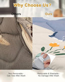 Premium Foam Baby Play Mat 71" x 59" – Removable & Machine Washable Cover, Extra Thick Padding Playpen Mat, Non-Slip Crawling Mat, Easy to Clean for Infants, Toddlers & Babies by TinyTreasures Baby Boutique