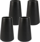 Simple Vase for Flowers Plants, Matte Vases for Modern Table Shelf Home Decor Wedding Boho Decor, 6" H Frosted Elegant Ceramic Vase for Pampas Grass Fluffy Stem Bouquet Lavender Flowers (Black, 4) by GreenHaven Gardens