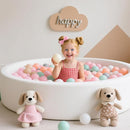 GOGOSO 100 Pit Balls Plastic Balls for Baby Toddlers GirlsToddlers for Playhouse, Baby Pool, Play Ball Fun Centers, for Babies, Kids, Toddlers 1-3, Phthalate Free BPA Free by TinyTreasures Baby Boutique