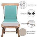 Kalawen Toddler Booster Seat for Dining Table, Upgraded 2Pcs PU Washable Straps Safety Buckle Kids Booster Seat for Table, Portable Travel Increasing Cushion for Chair by TinyTreasures Baby Boutique