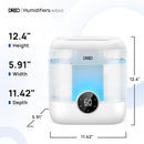 Dreo Smart Humidifiers for Bedroom, 6L Top Fill Supersized Cool Mist Humidifier for Large Room, 60 Hour Runtime, Quiet Ultrasonic Humidifiers for Plants, Baby, Indoor, Home, Night Light, White by TinyTreasures Baby Boutique