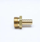 Brass 1/2" Hose ID to 3/4" GHT Male Garden Hose Thread Straight Barb Fitting for Hose Repair, Irrigation, Powerwashing by GreenHaven Gardens
