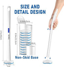 KOKL Disposable Toilet Brush, Toilte Wand Kit, Toilet Brushes and Holders with 40 Refills, Toilet Bowl Brush, Toilet Bowl Cleaning Wands, Toilet Cleaning System for Bathroom Maintenance(2-Set) by CozyNest Decor