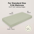 KeaBabies 2-Pack Organic Crib Sheets for Boys, Girls - 52x28 Fitted Crib Mattress Sheet Neutral, Breathable Jersey Cotton Cover for Baby Bed, Toddler Mattress, Soft & Cute Prints (Foxtrot) by TinyTreasures Baby Boutique