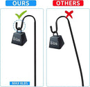 JOYSEUS Shepherd Hooks 2 Pack - 48 Inches High 1/2 Inch Thick Adjustable Rust Resistant Shepards Hooks for Outdoor Solar Lights, Lanterns, Flower Basket, Bird Feeder. by GreenHaven Gardens